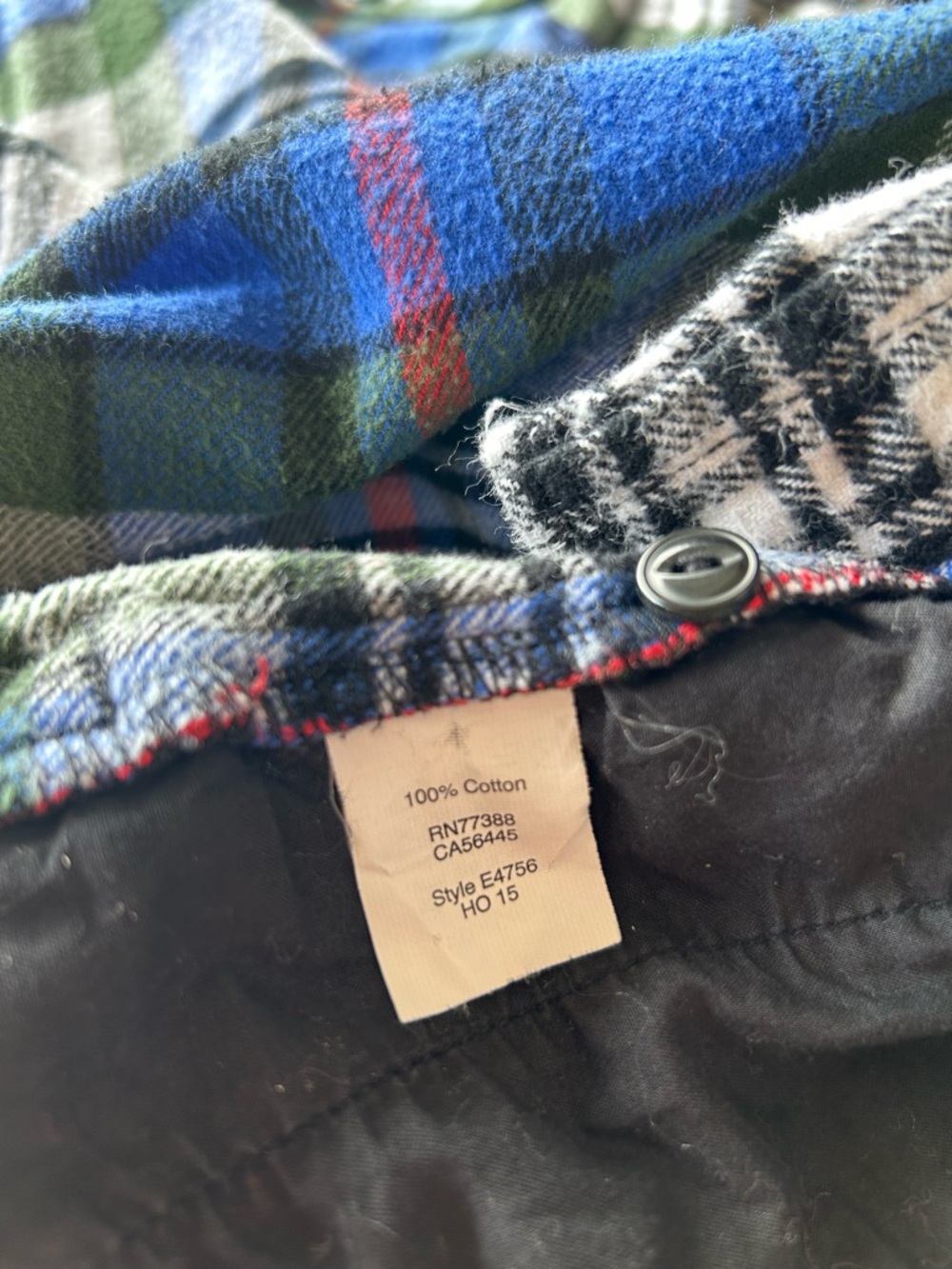 Madewell Women’s Blue Green White Plaid Button-Down Shirt - Picture 5 of 6